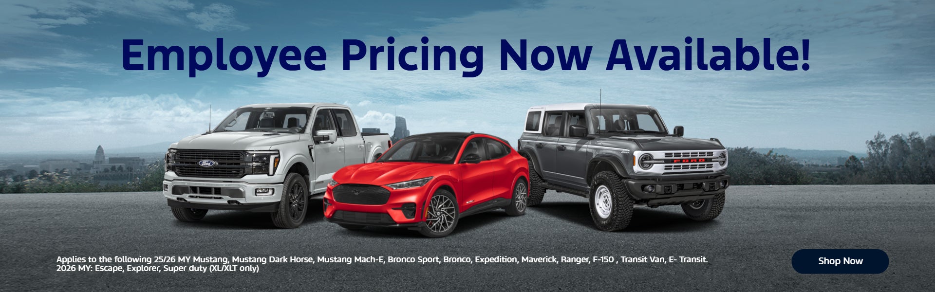 Employee Pricing Now Available!