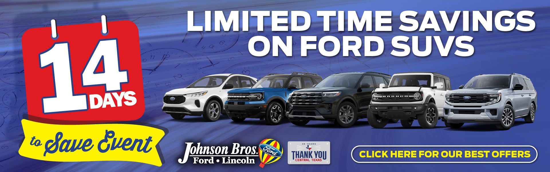 14 Days to Save SUV SPIKE SALE