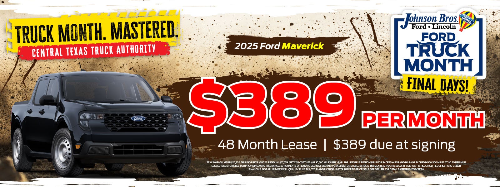 Ford Maverick Truck Month Offer