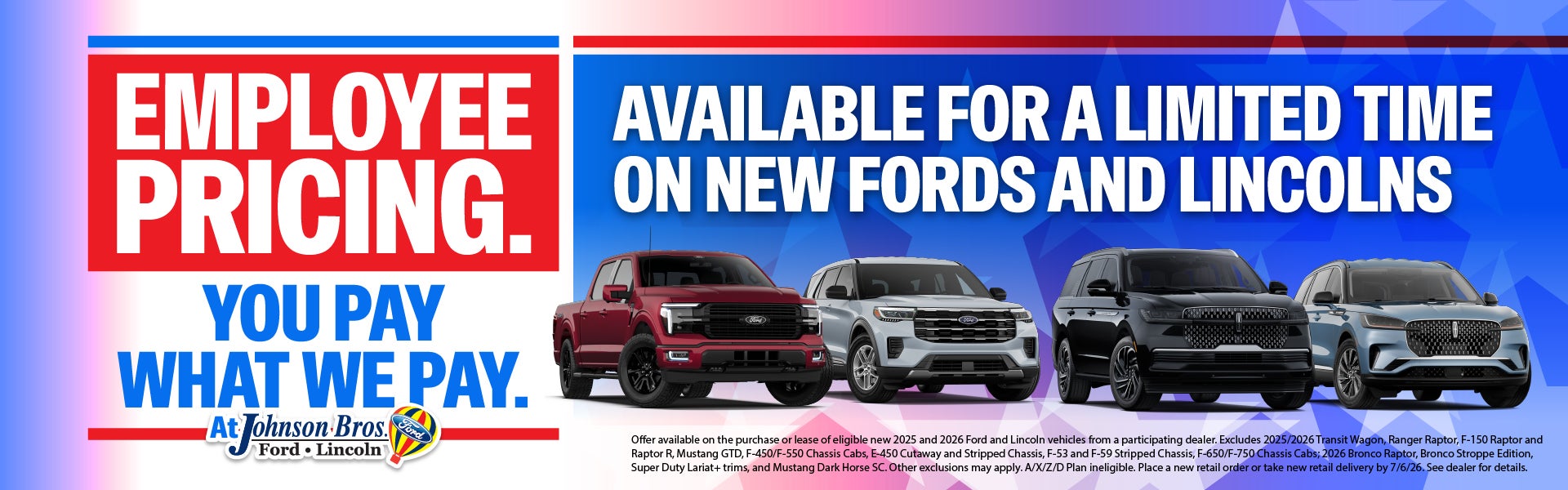 EMPLOYEE PRICING!! Available for a limited time on new Fords