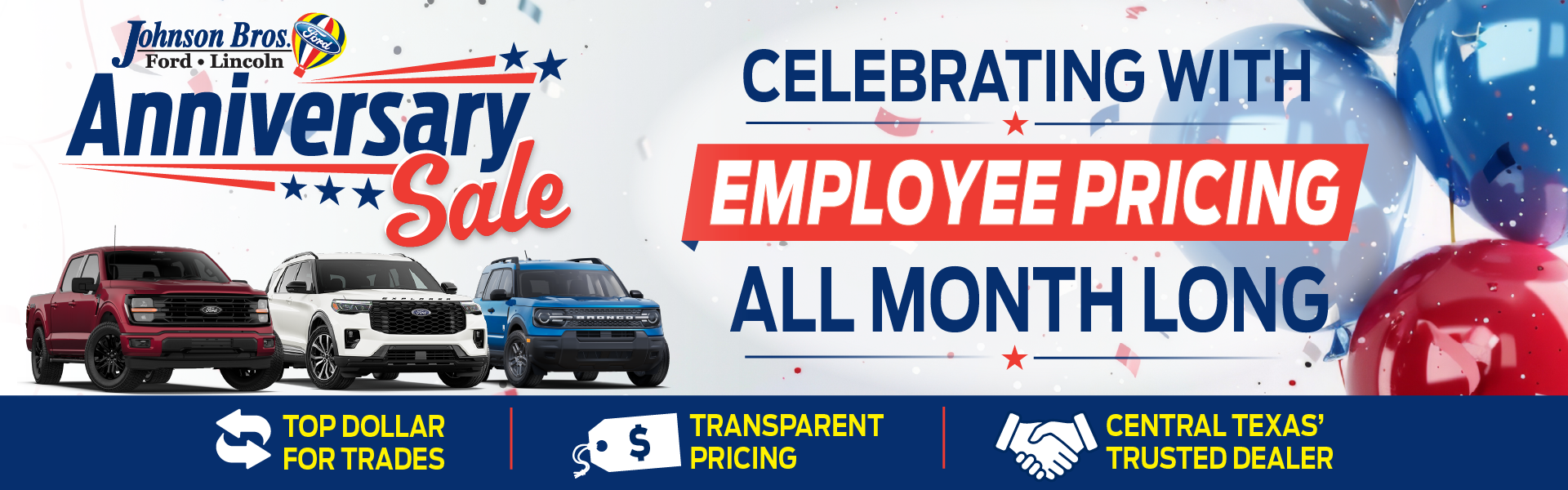 EMPLOYEE PRICING ANNIVERSARY SALE