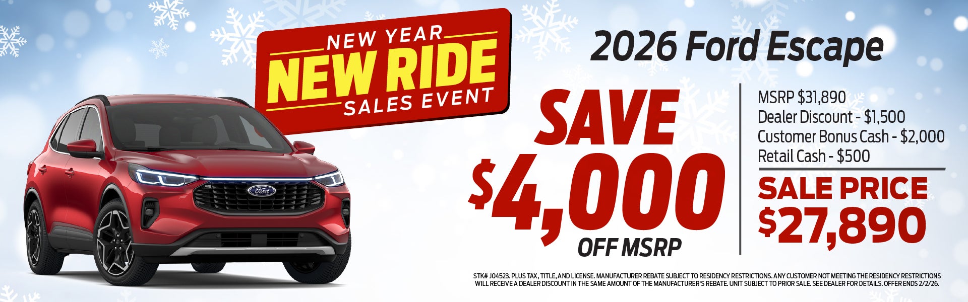 2026 Ford Escape Active